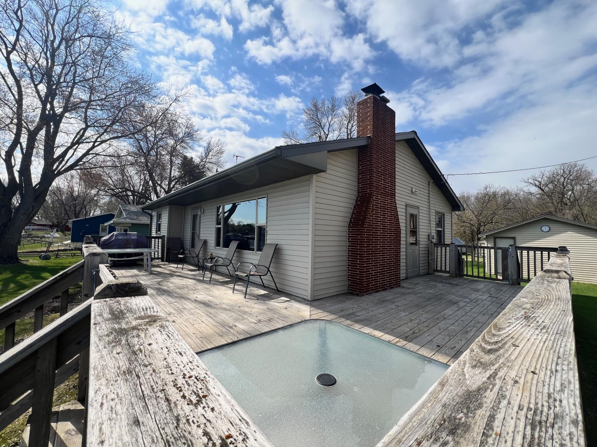 Deck furniture and grill stays