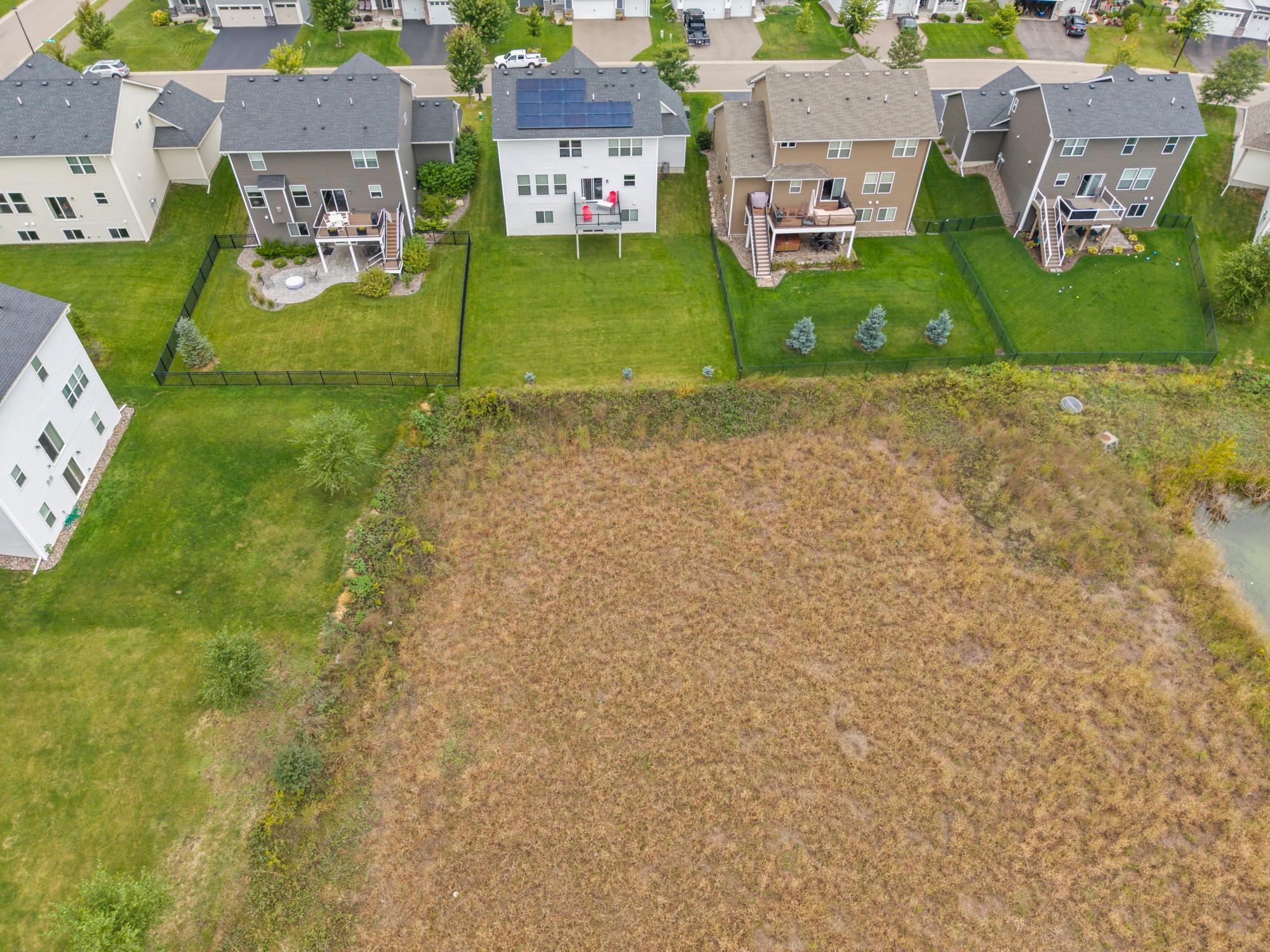 Great big backyard and lots of privacy behind you.