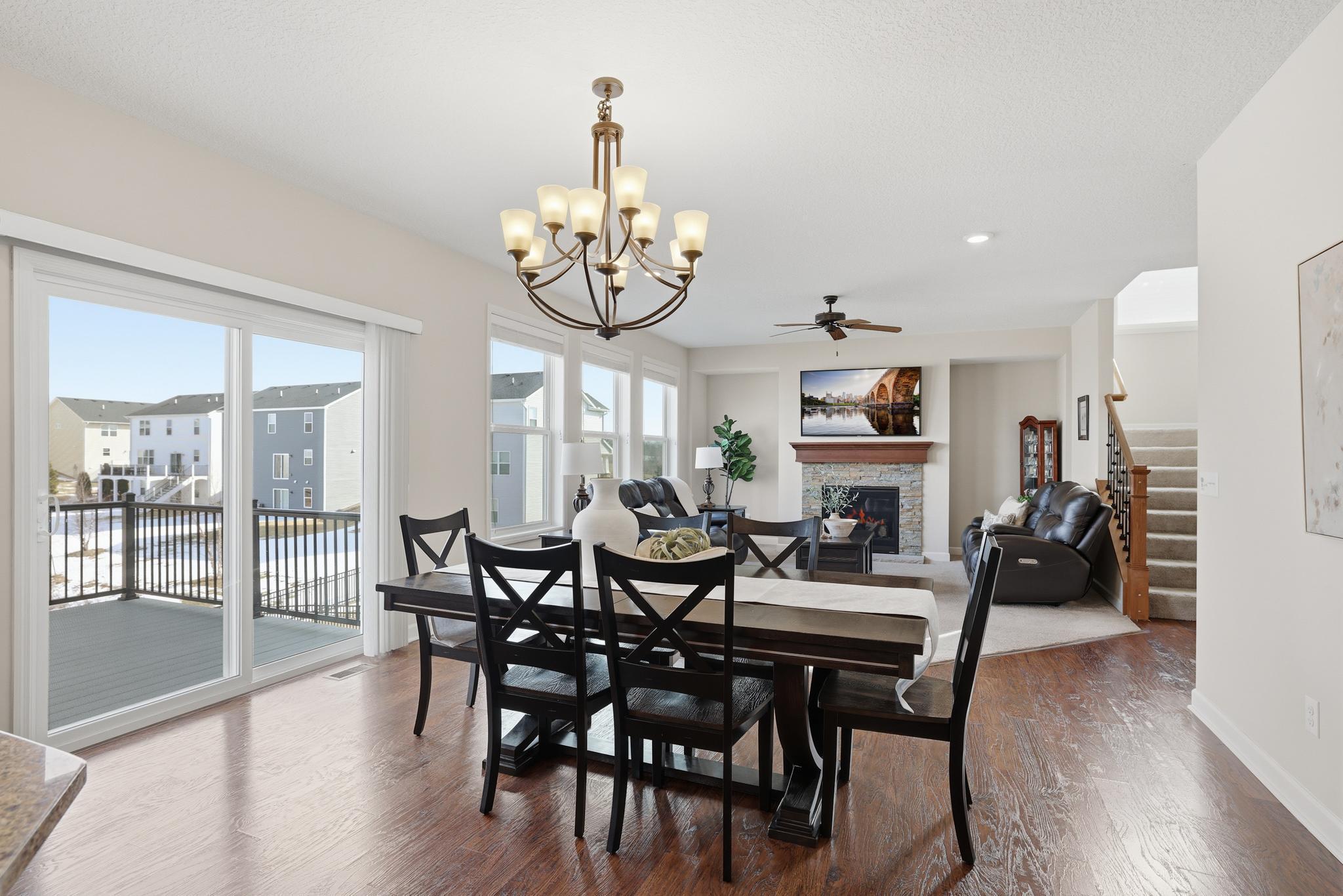 Natural light illuminates the main floor.