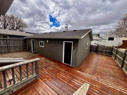 Back Deck and Garage