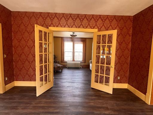 French Doors into Parlor