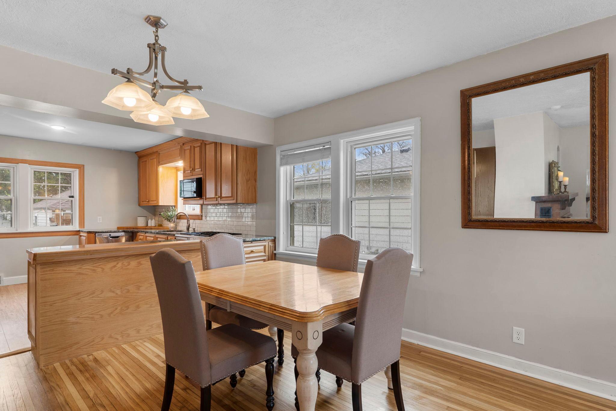 Open Concept Kitchen With Dining Area