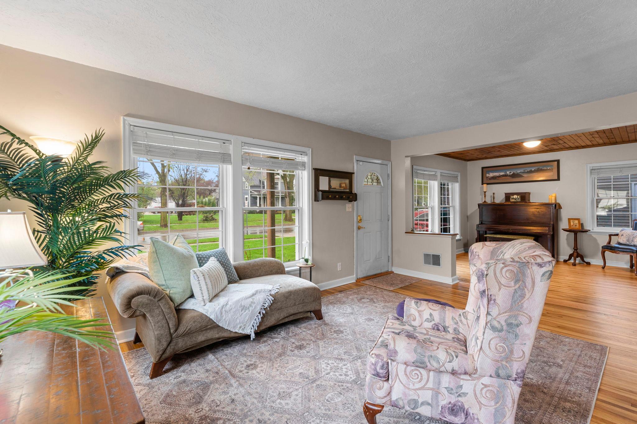 Living Room Right Off Entry With Natural Light
