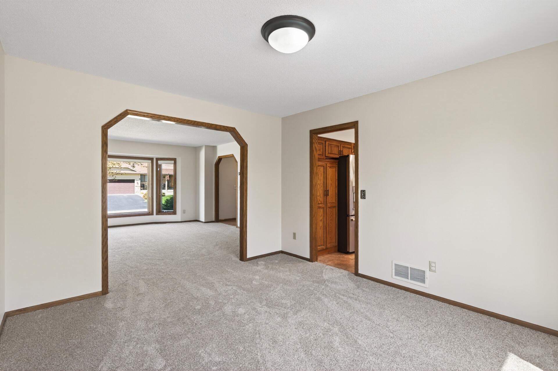 This space can be used as your formal dining space, since it's just off of the kitchen.