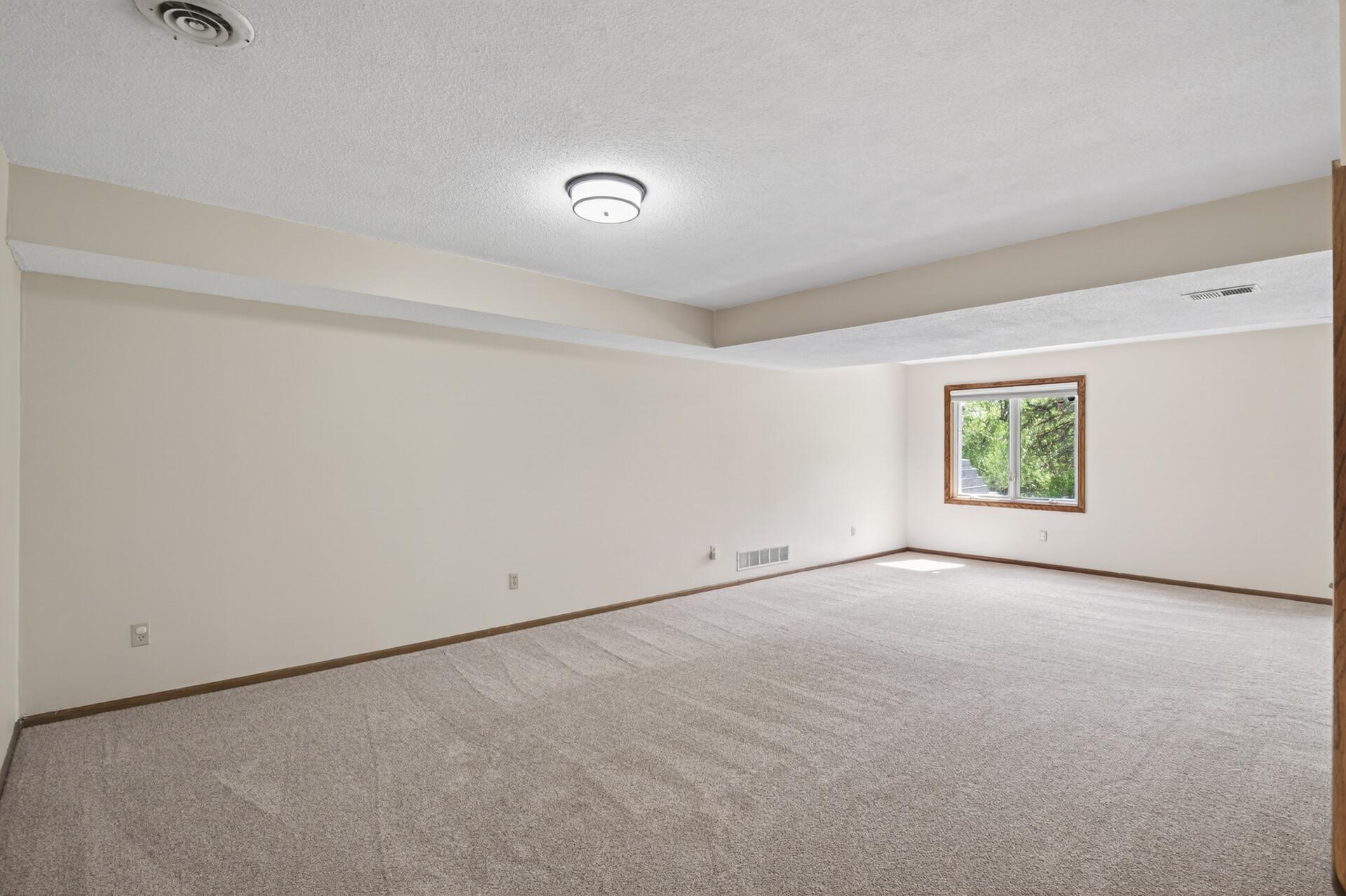 Lower level family room - wonderful space for entertaining.