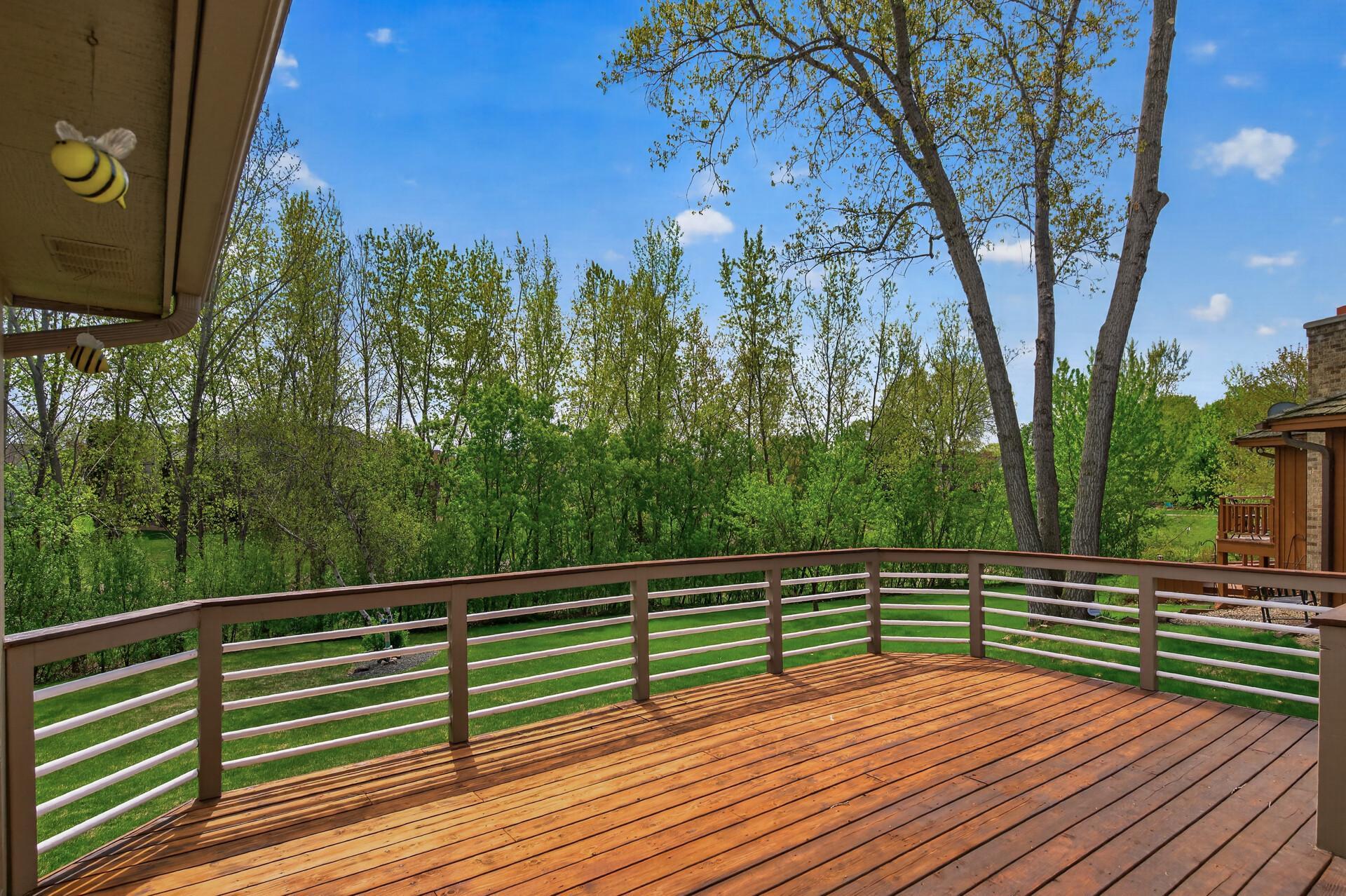 Great sized deck just off of the 4 season porch.