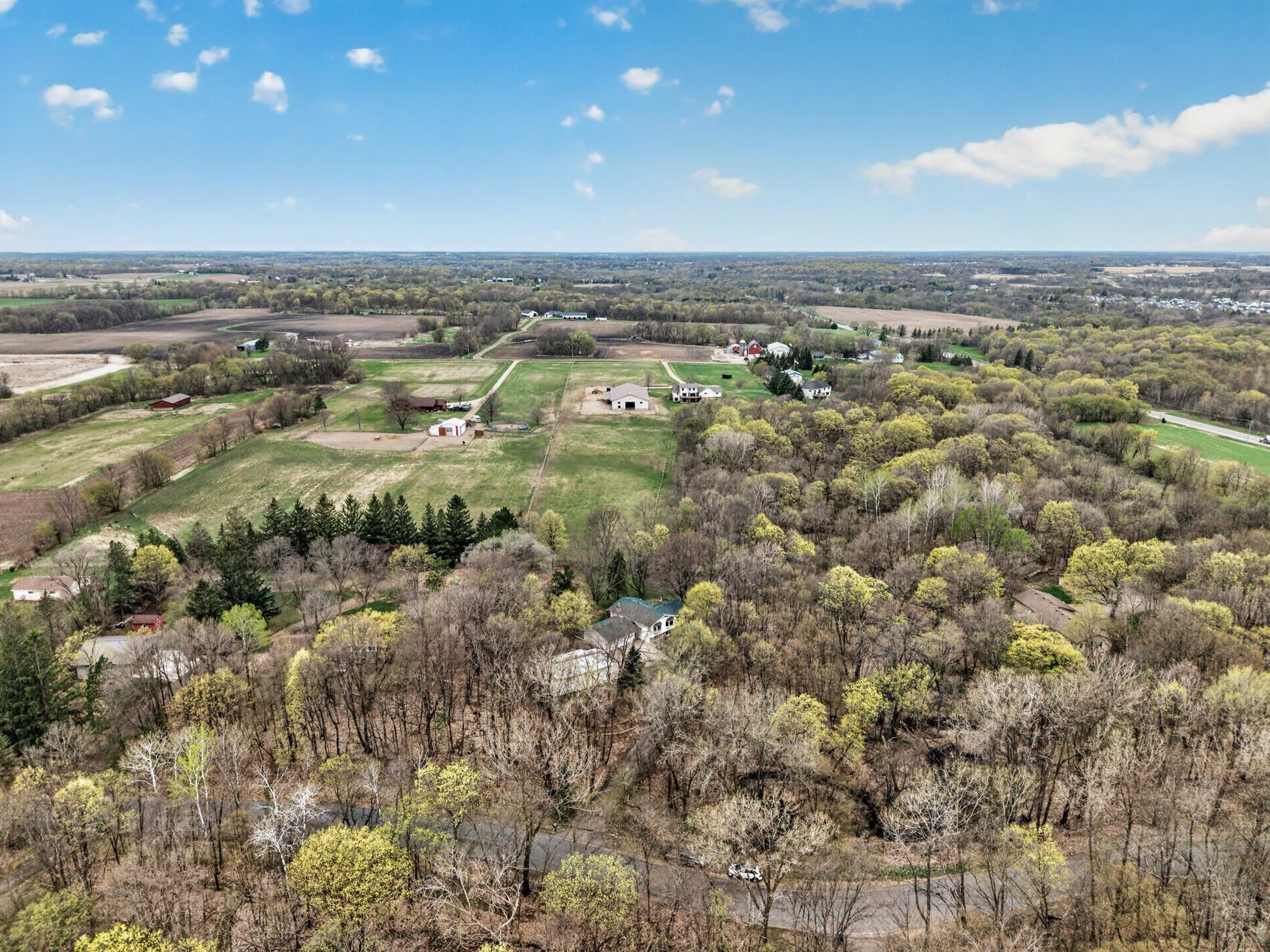 Situated on a beautiful private wooded lot.