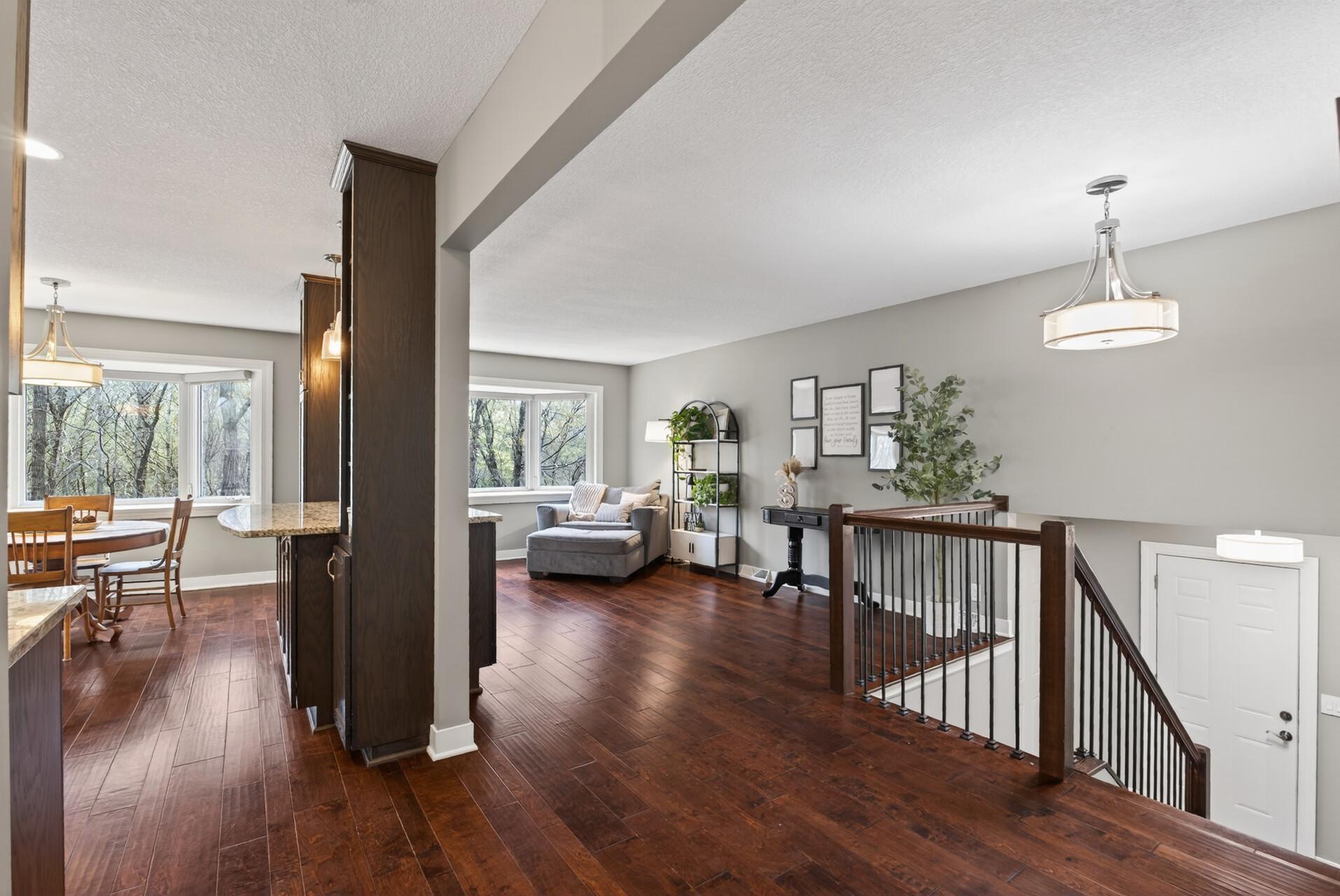 Open upper level with tons of natural light.