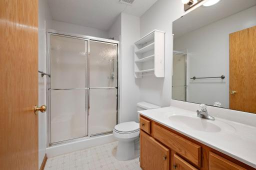 An additional 3/4 bath on main