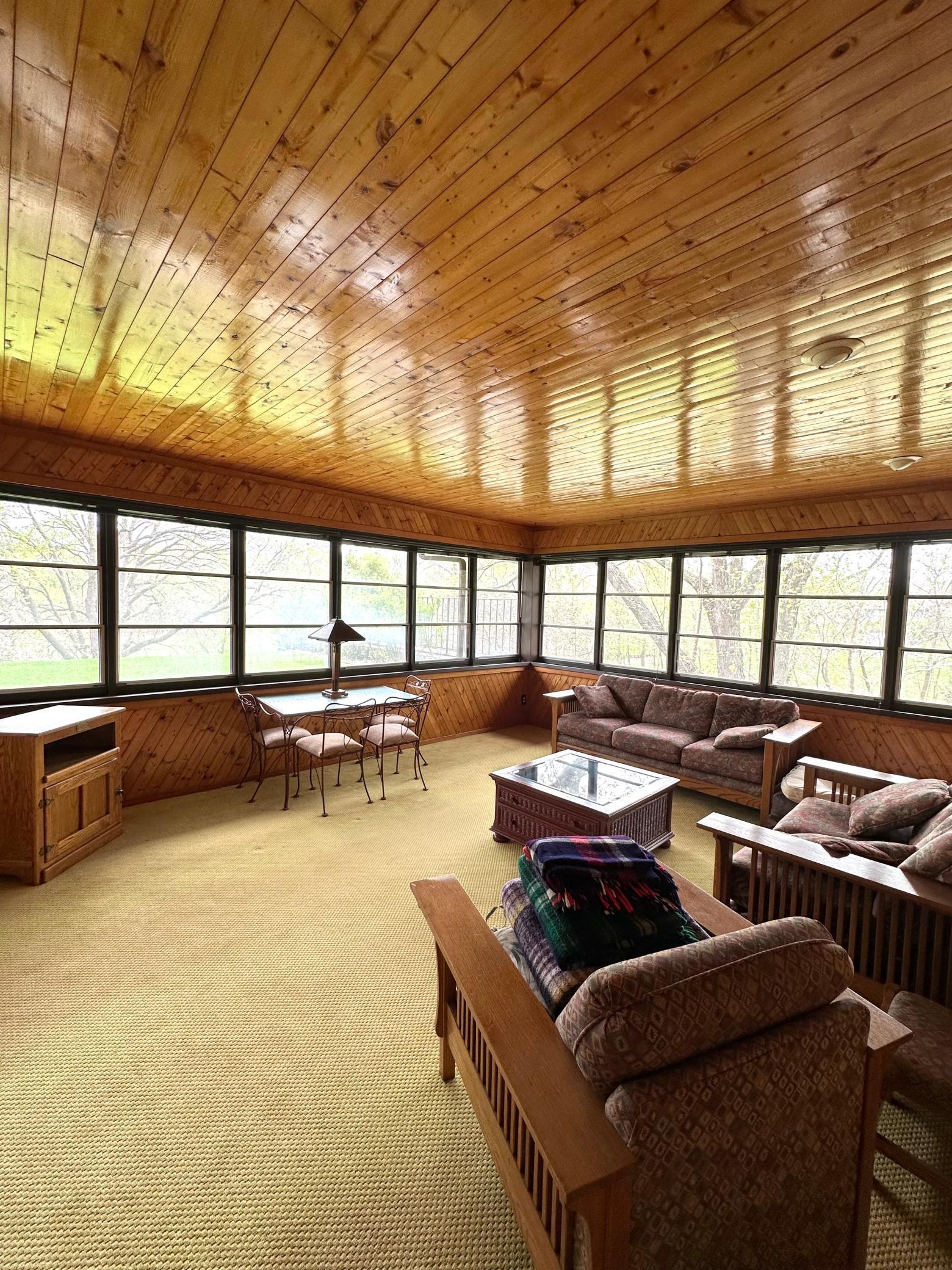 Very private 3 season porch with amazing views