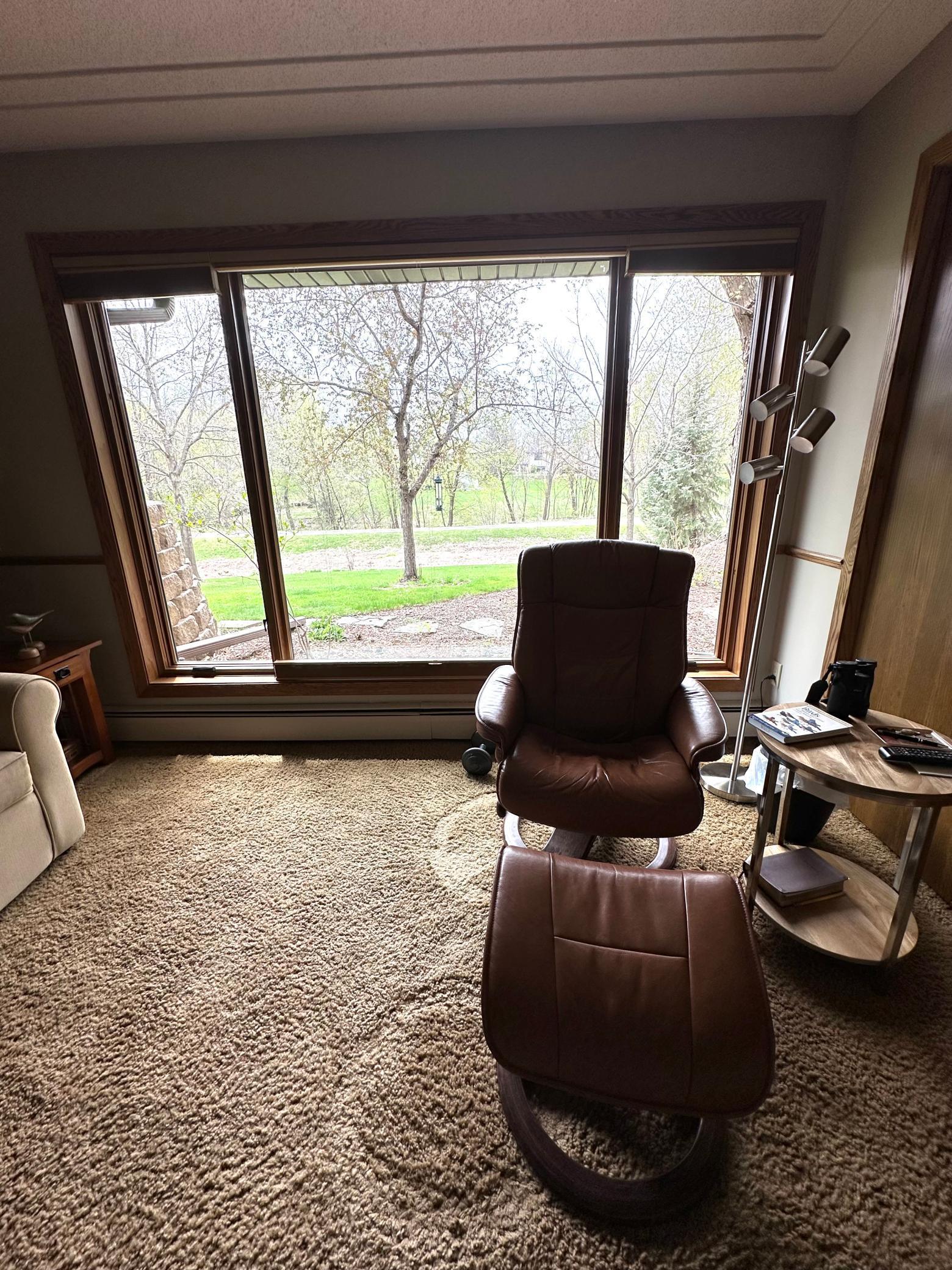 Almost the entire wall is a window in the 3rd bedroom