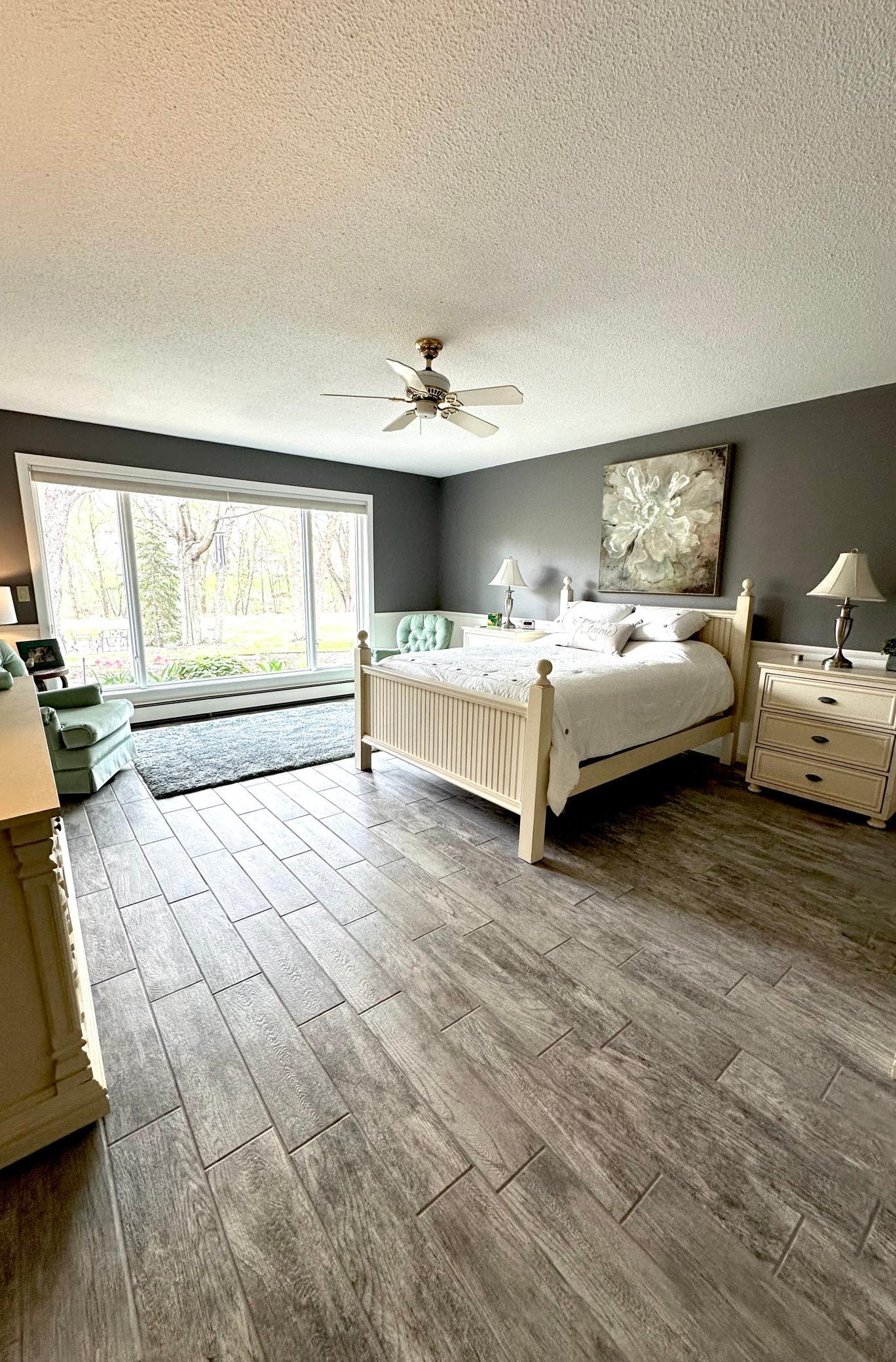 You won't find a master bedroom much larger than this one. Amazing view and lots of natural light!