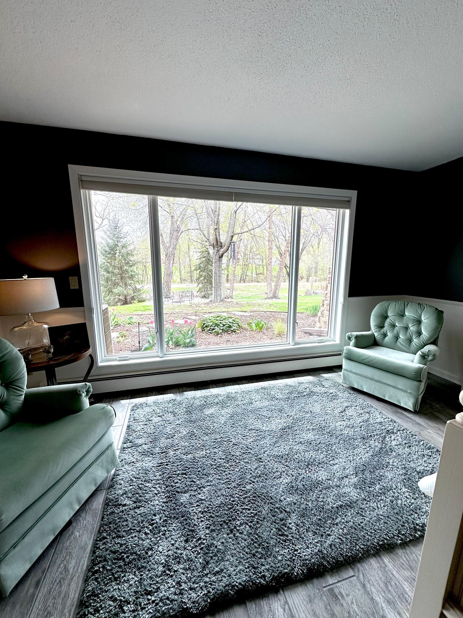 Sitting area in the master bedroom. What a way to start the day!