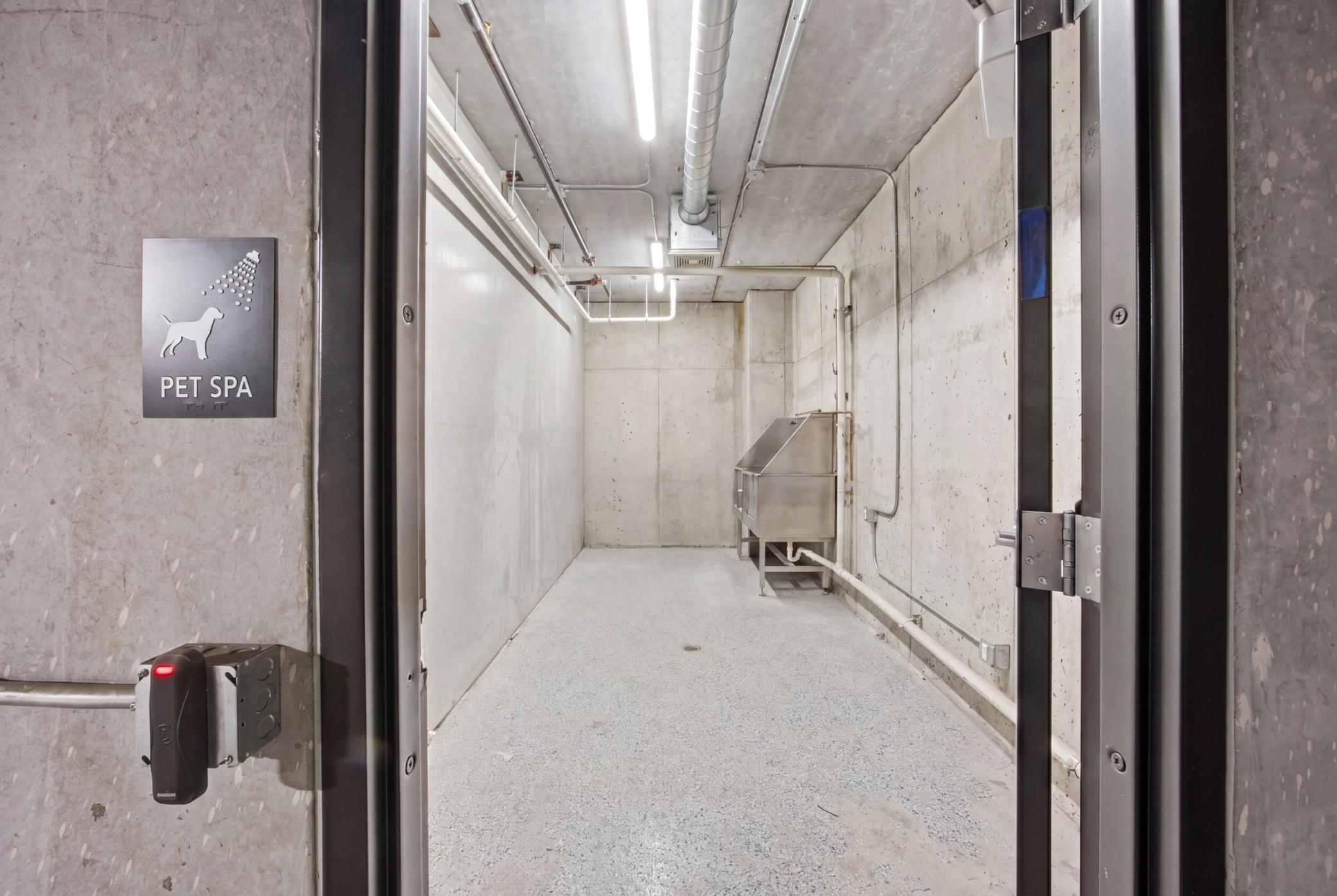 Community Pet Spa in Garage Area