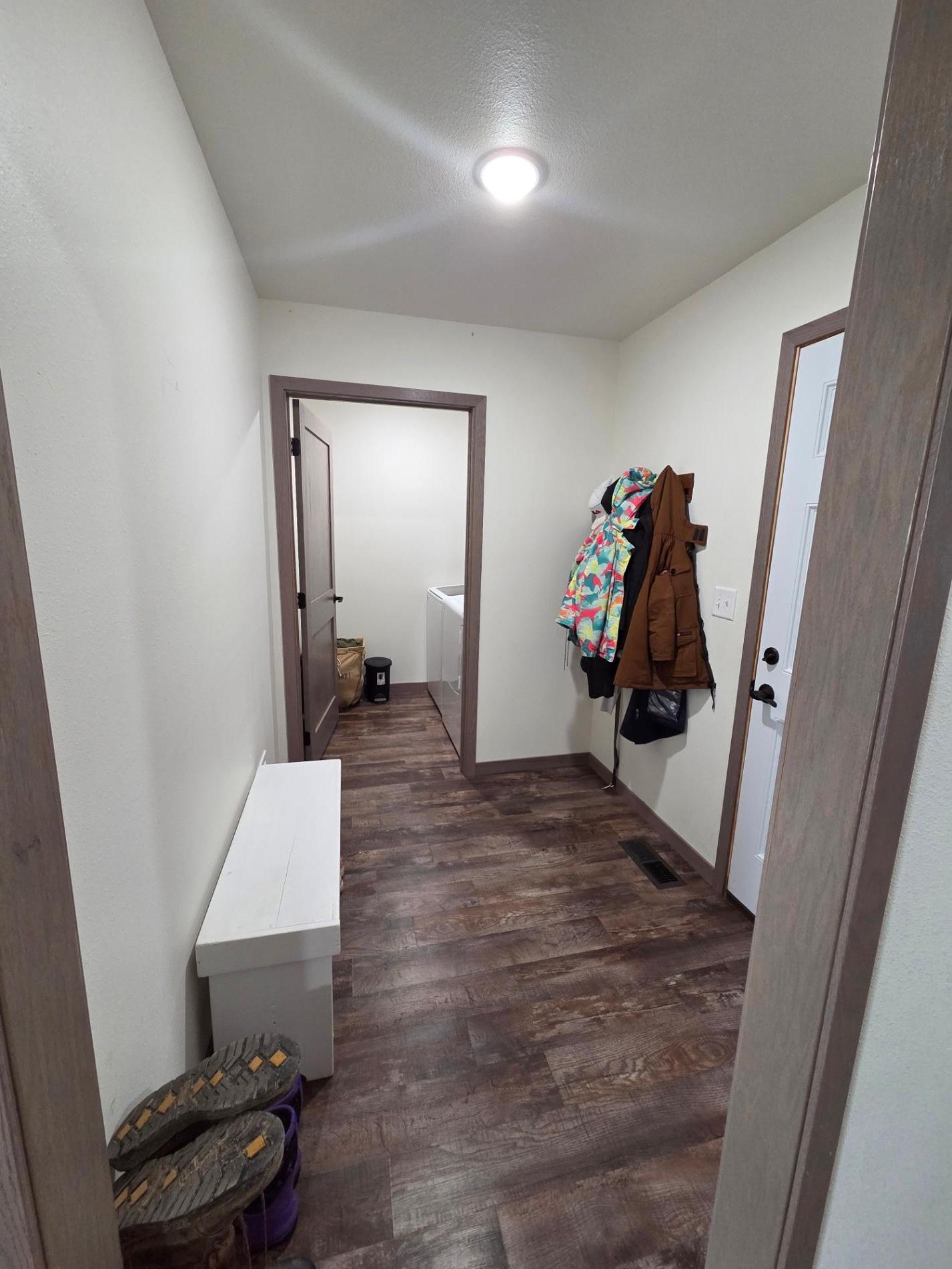 Mudroom off of garage.