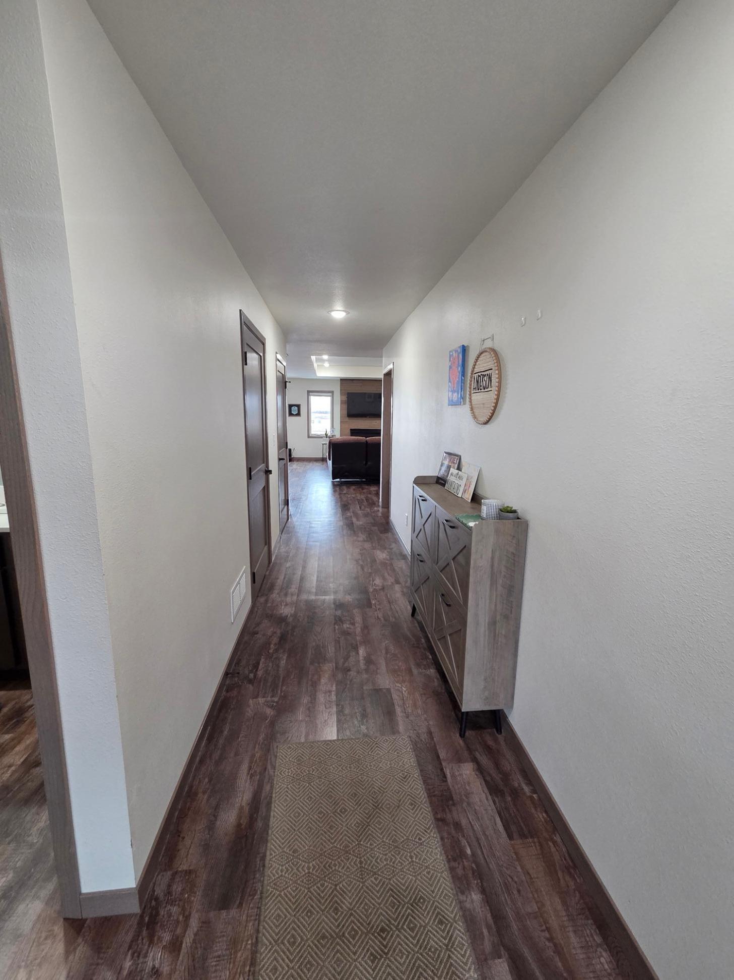 Entryway coming in through the front door.