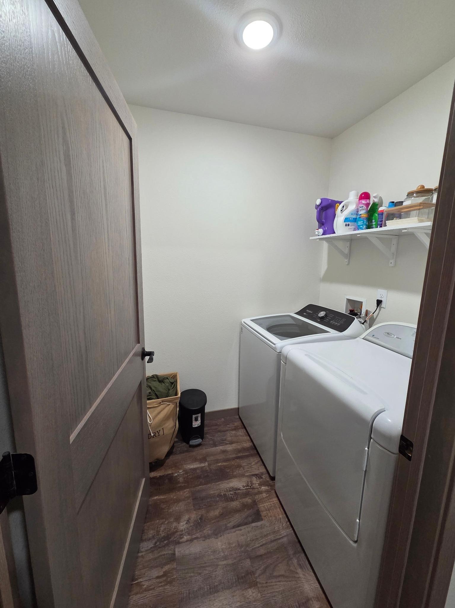 Main floor laundry right off of the mudroom
