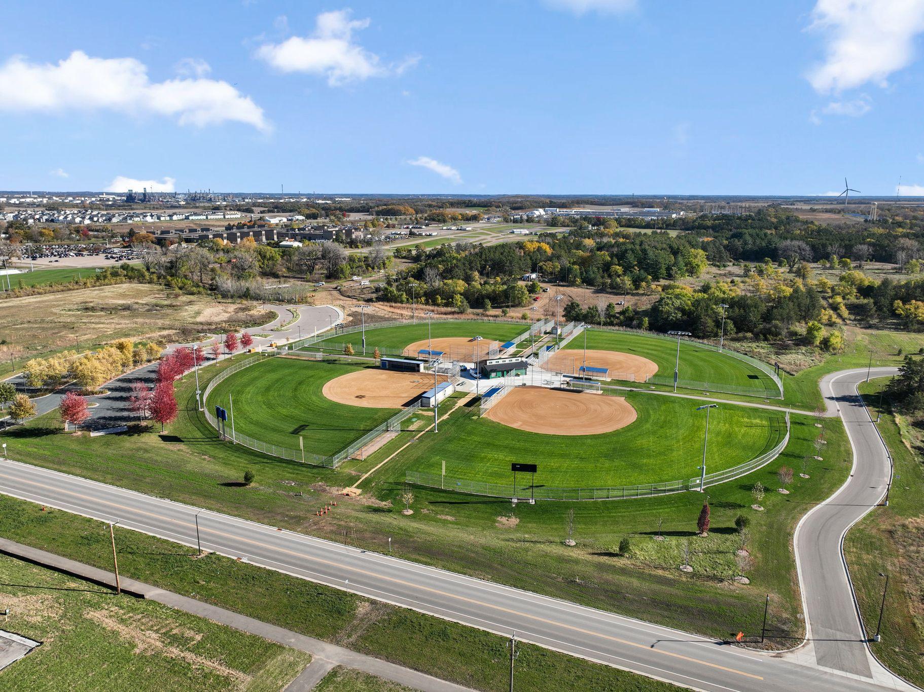 Nearby athletic fields
