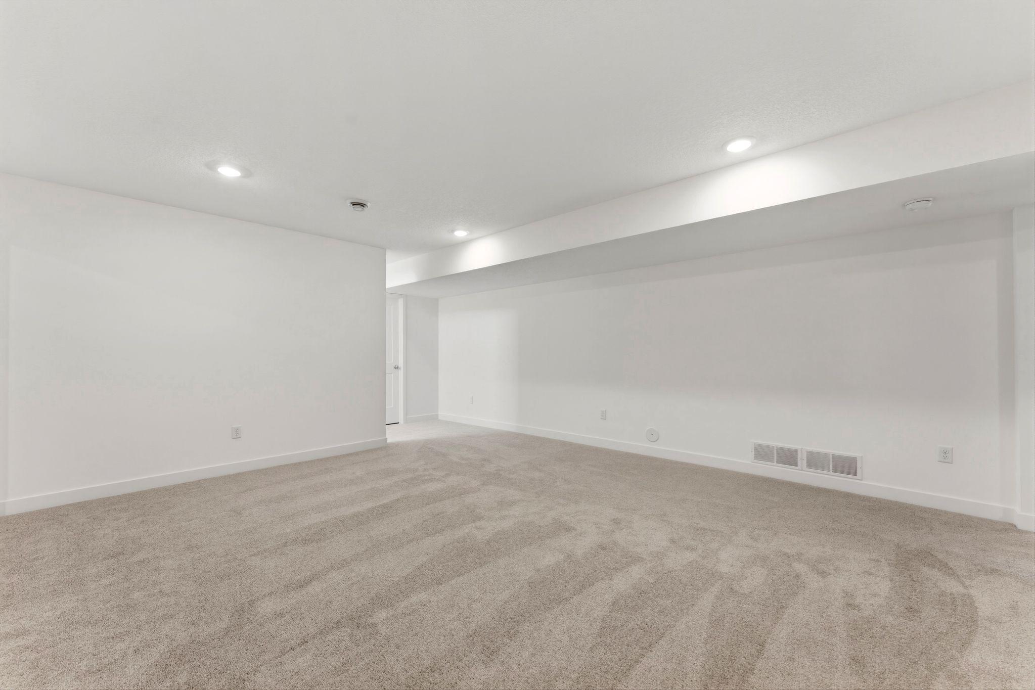 Finished lower level