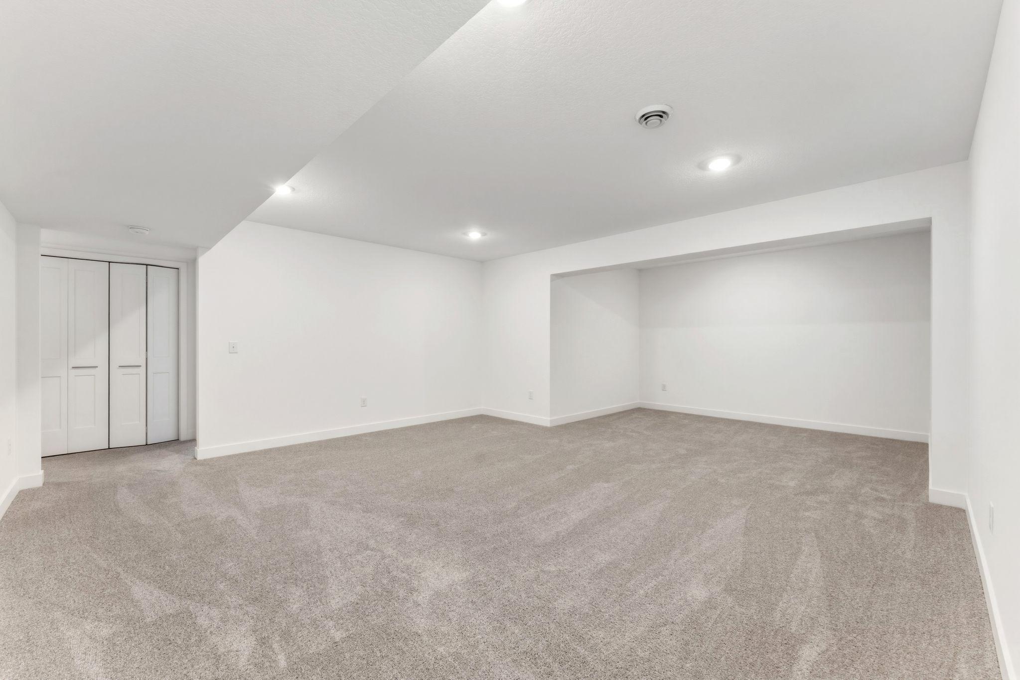 Finished lower level