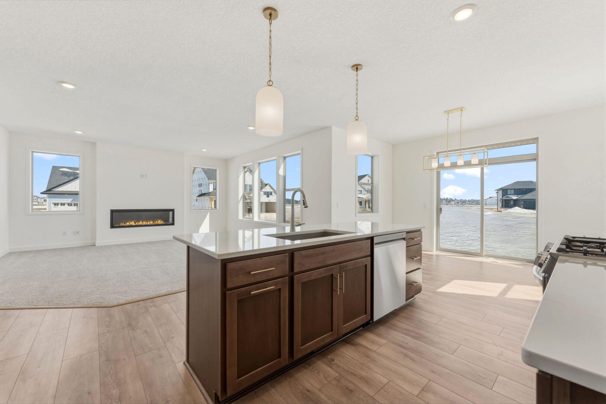 Maple cabinets with soft close doors and drawers