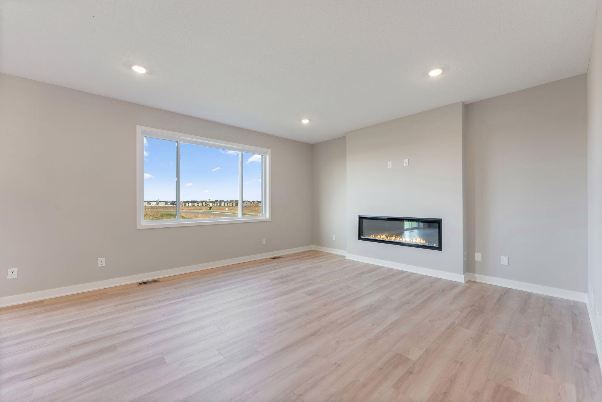 60" electric fireplace keeps you cozy