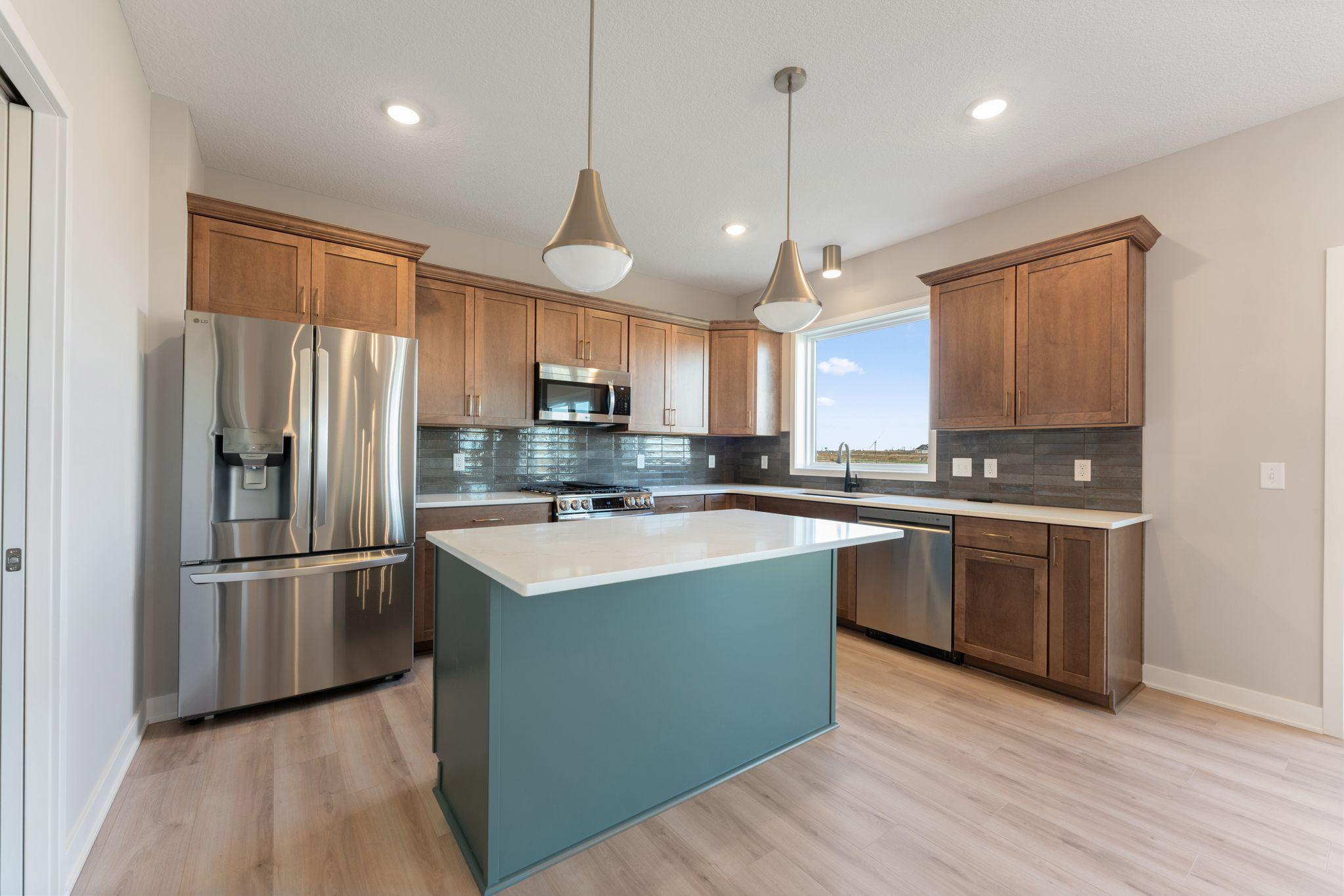 Upgraded tile backsplash