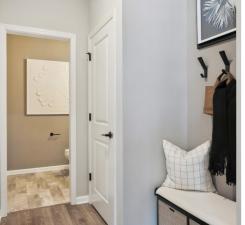 Front Entry, Boot Bench and Powder Room!