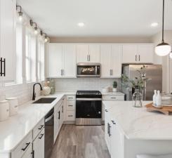 Gas range comes in every home! Photo of model home.