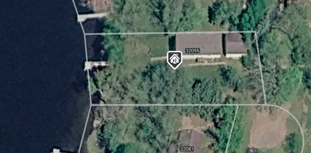 Birds eye view of lot