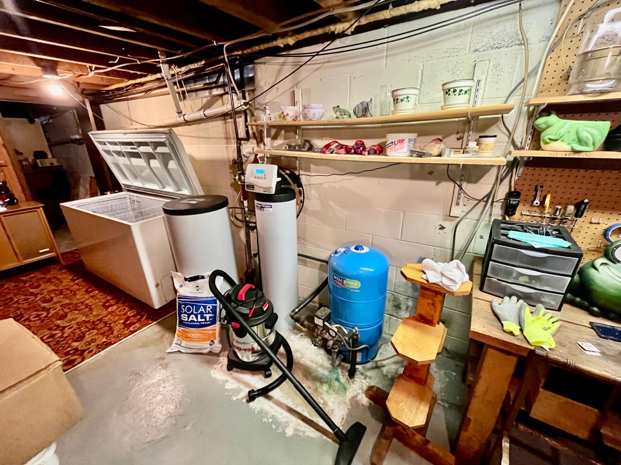 Nice water softener unit and freezer