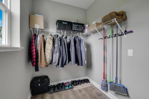 Light & bright Main level walk-in closet