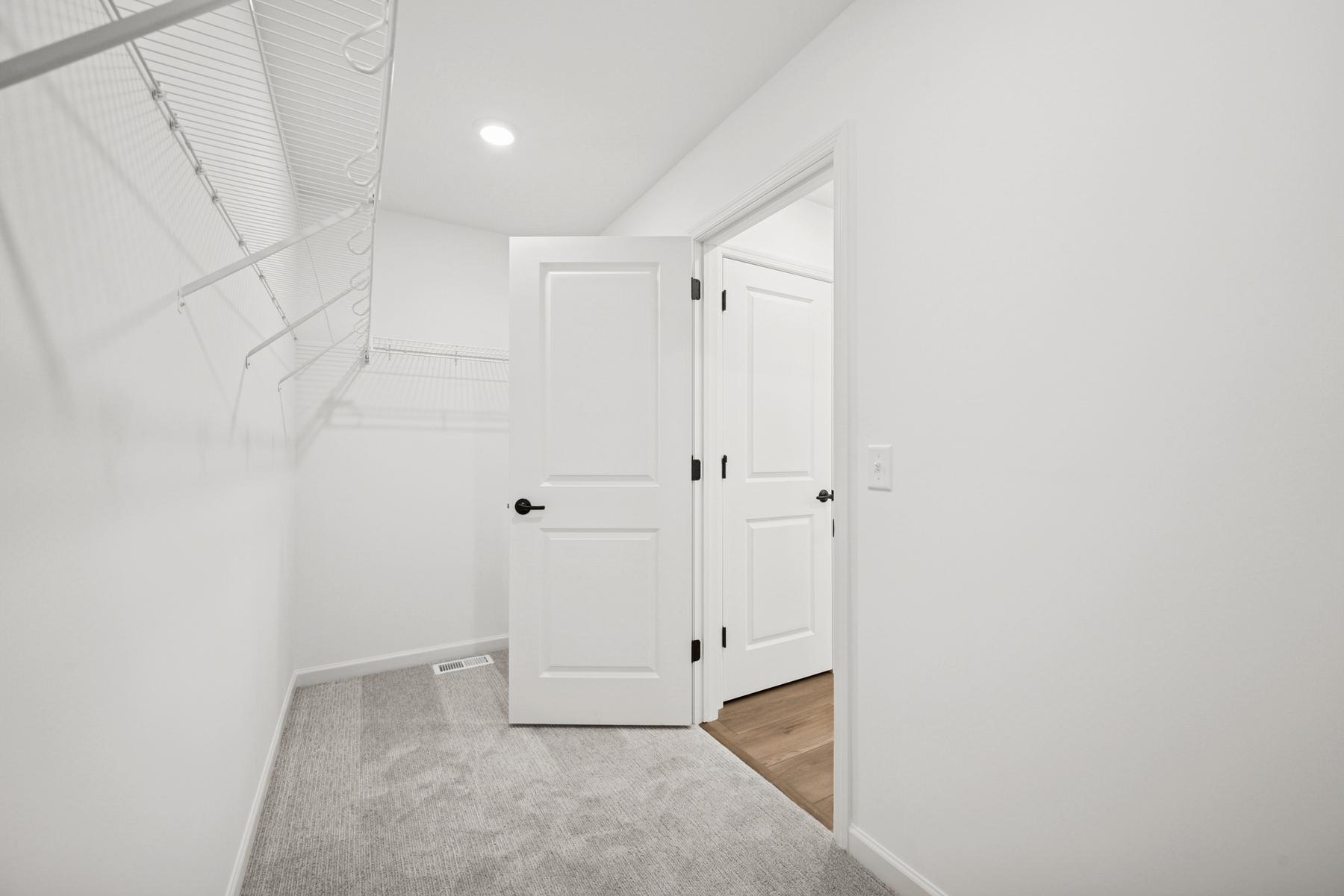 A substantial closet space.