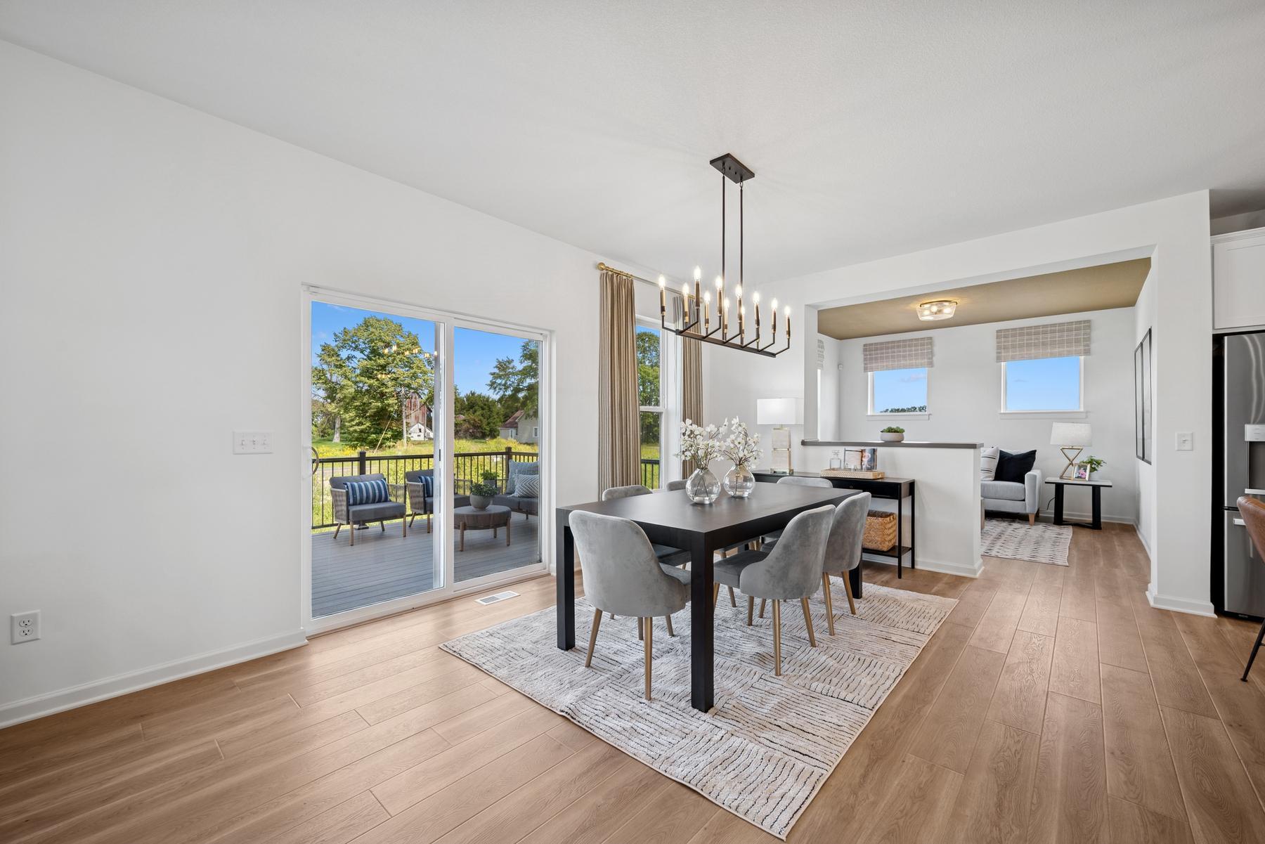 Dining room. Photo of Model Home - Same plan