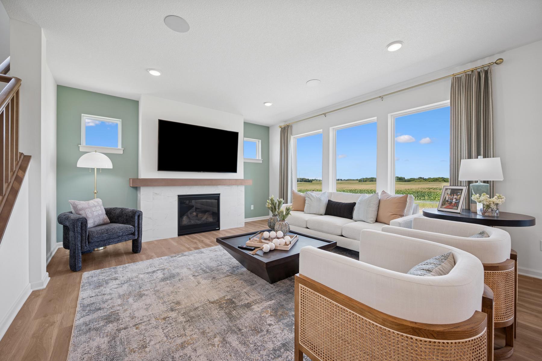 Living room. Photo of Model Home - Same Plan