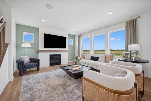 Living room. Photo of Model Home - Same Plan