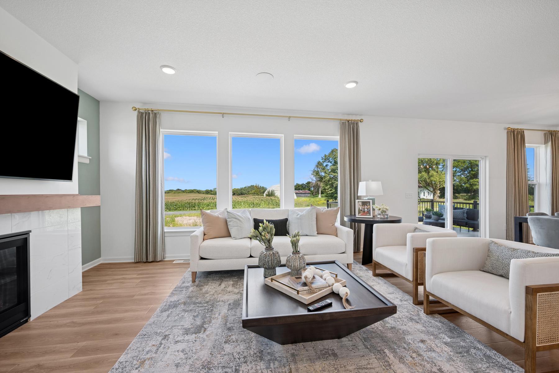 Living room. Photo of Model Home - Same Plan