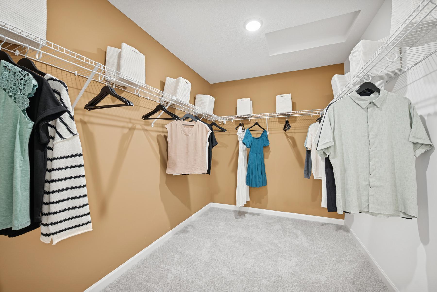 Owner's Closet. Photo of Model Home - Same Plan