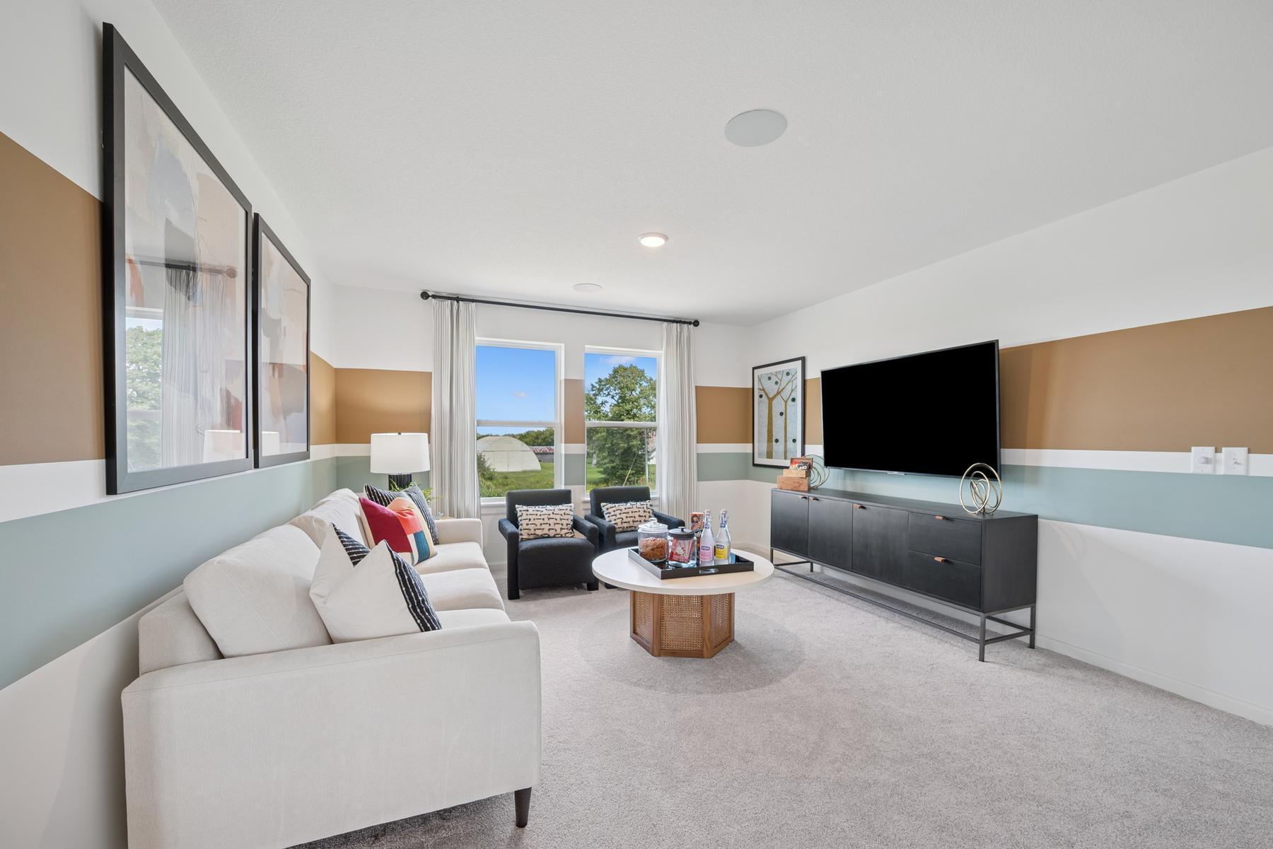 Loft upstirs. Photo of Model Home - Same Plan