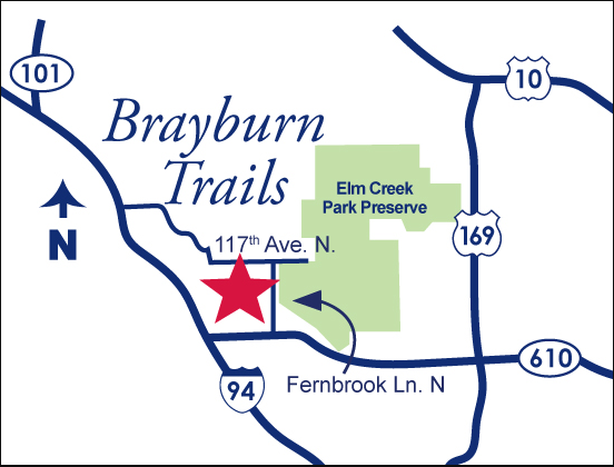 Brayburn Trails. Very close to Elm Creek Park!