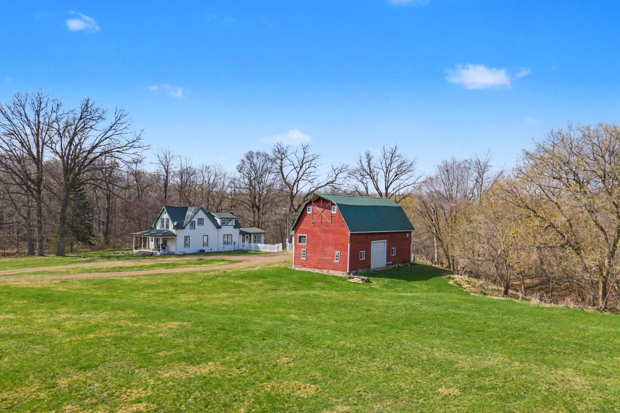 Large level grass area would be a perfect spot to plant some fruit trees