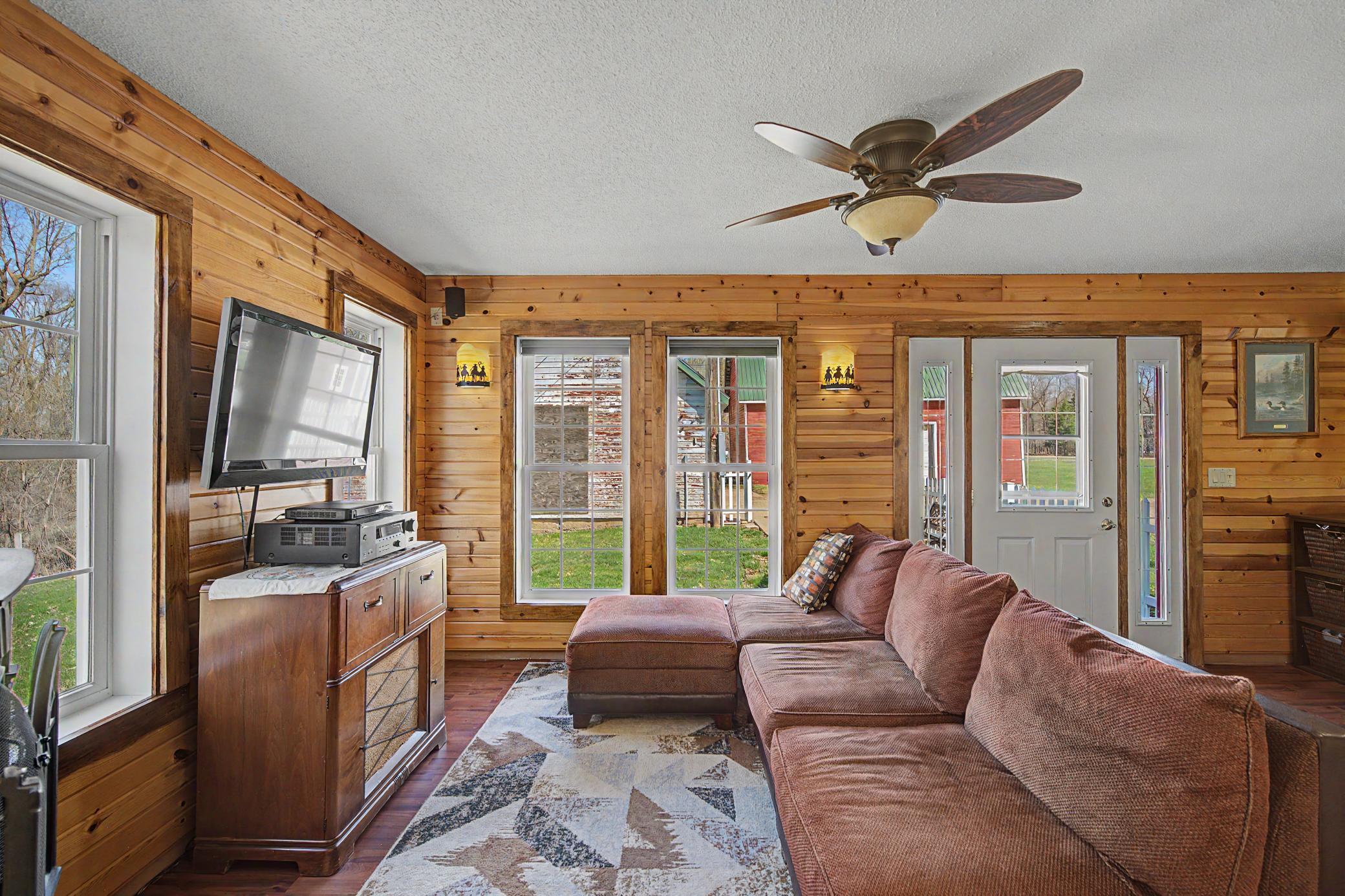 1 of 2 family rooms on the main level