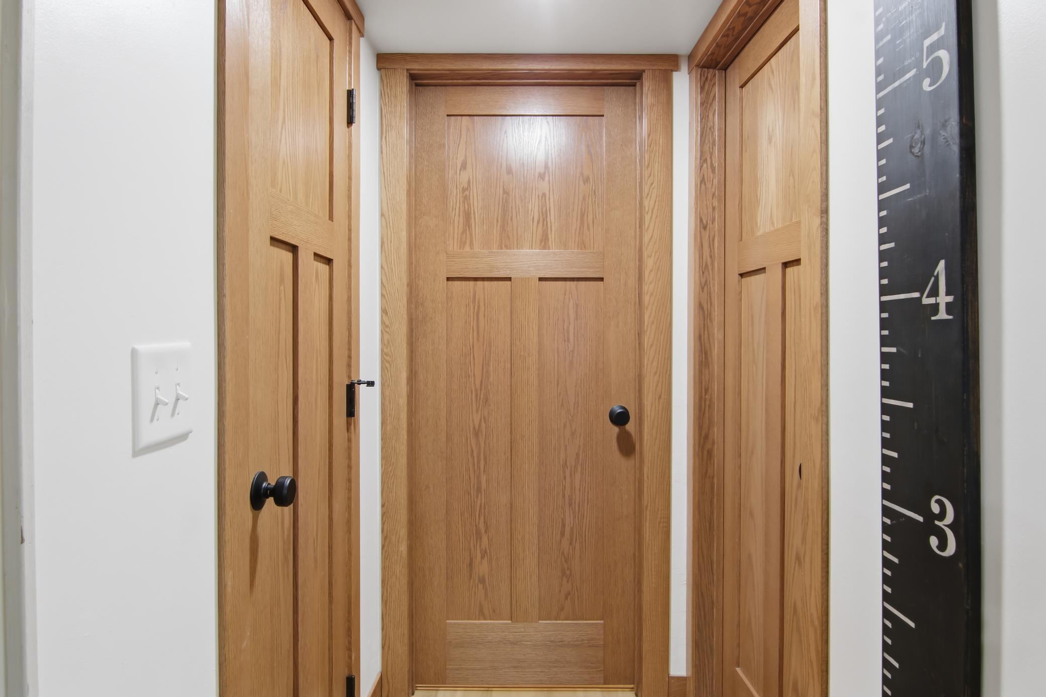 Lower Level Office & Door To Utility Room