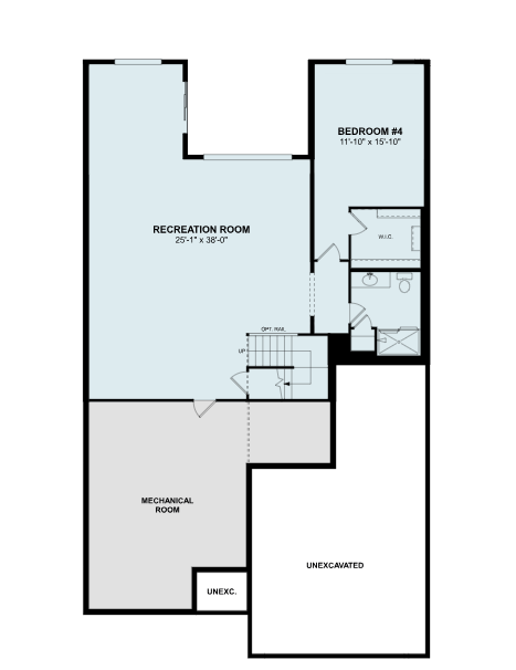 Sycamore II - FInished Basement Layout