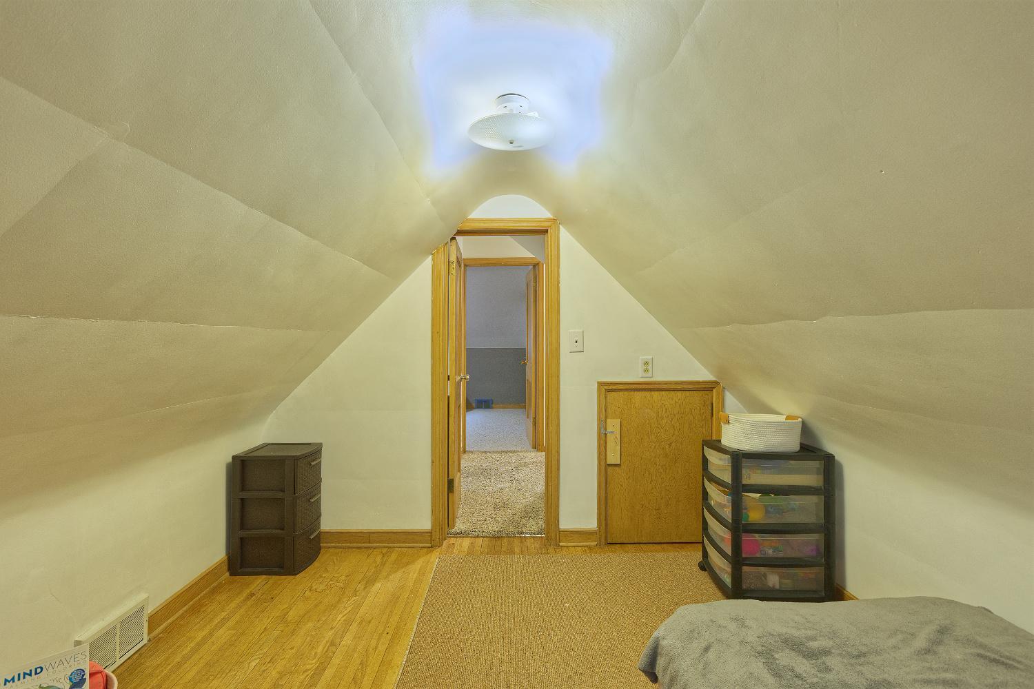 Smaller upper level bedroom