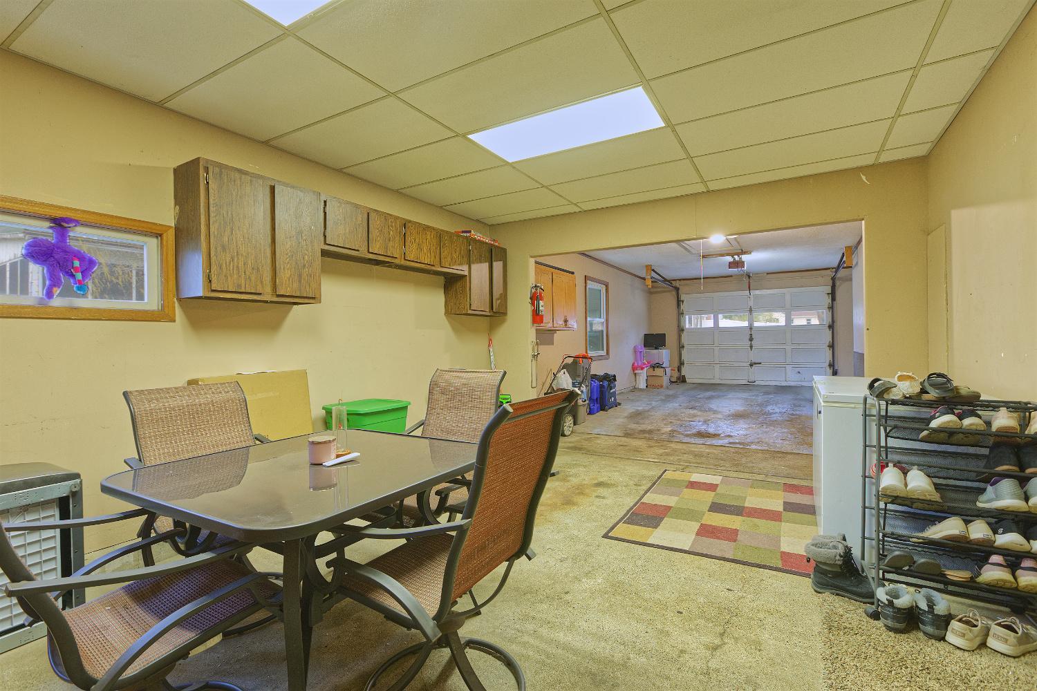 Attached garage