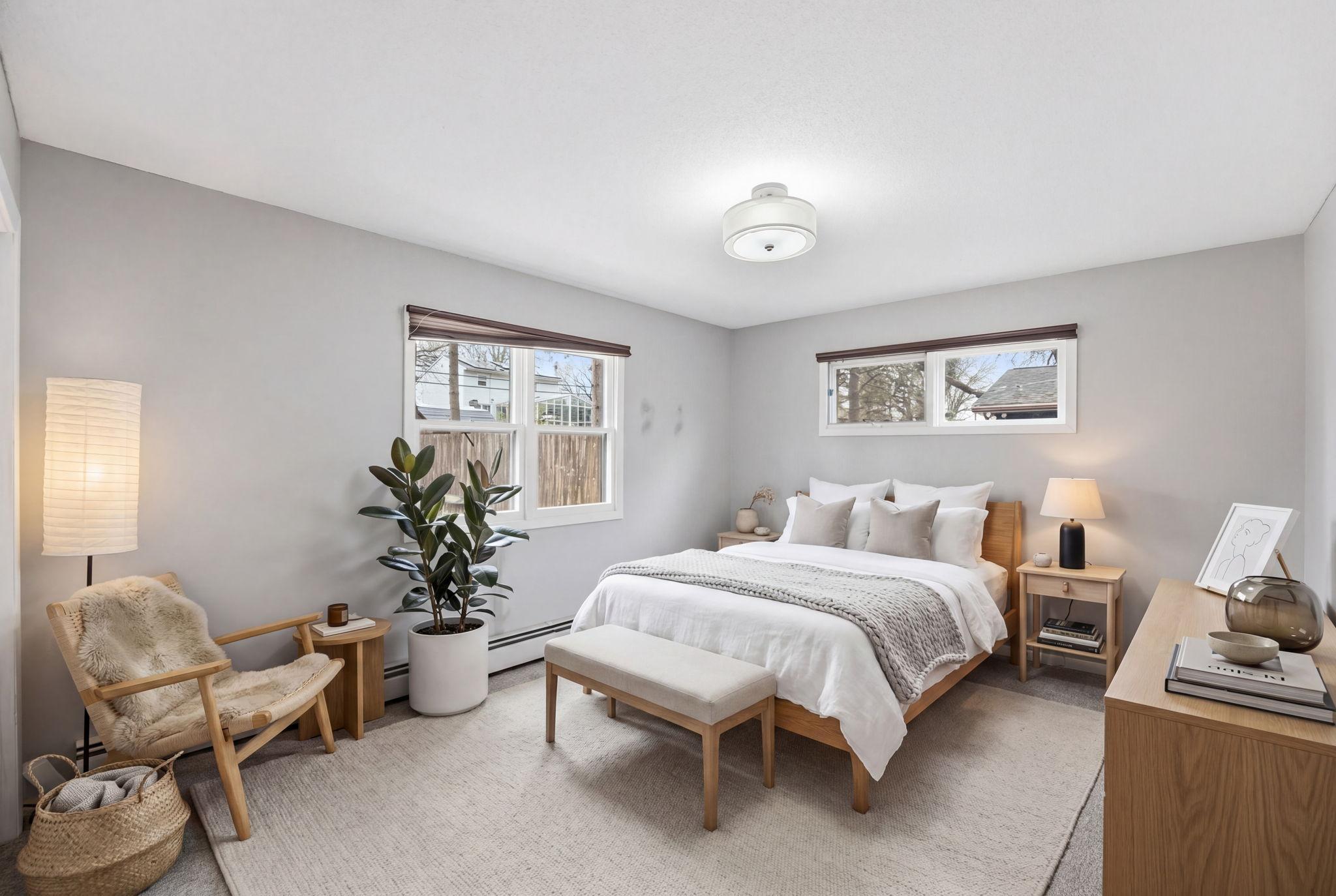 Upper Level Bedroom (virtually staged)