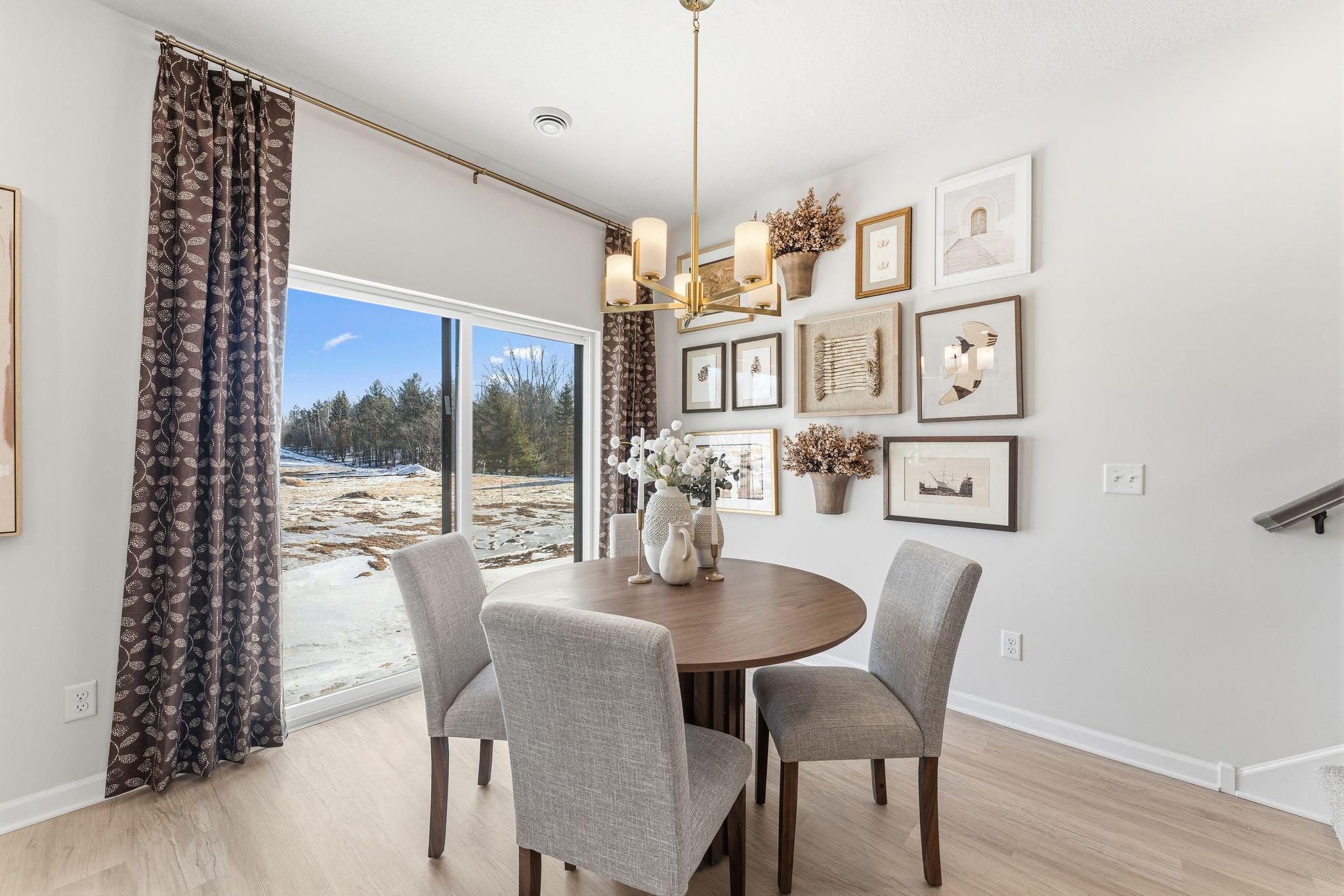 Dining room includes light fixture - for illustrative purposes only