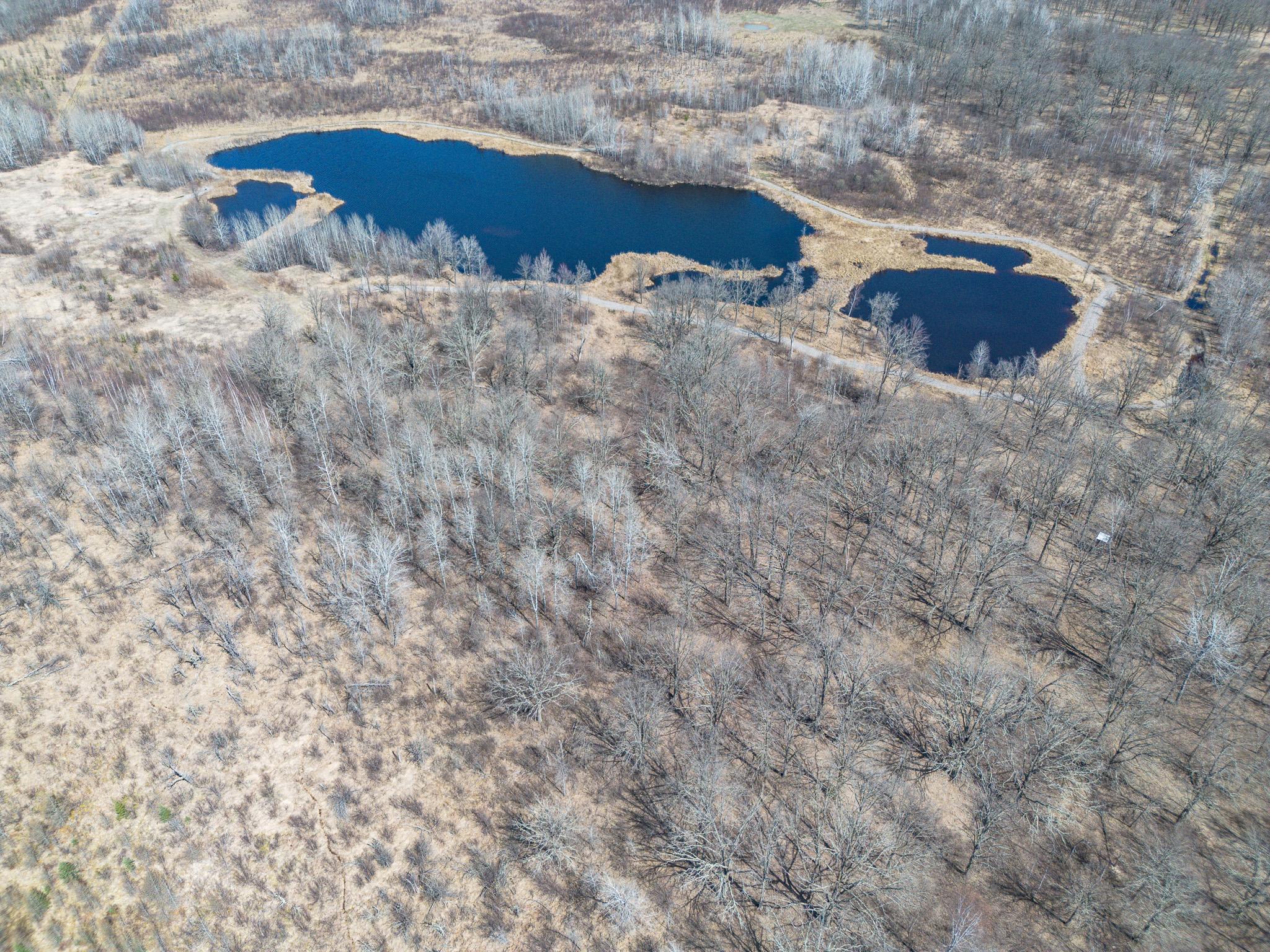 Man made pond is deep and is their bass fishing fun spot!