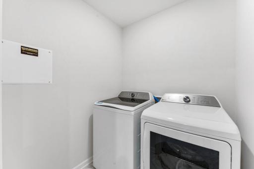 Laundry room features include washer and dryer - for illustrative purposes only